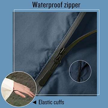 SaphiRose Waterproof Rain Poncho for All Genders - Stylish & Durable