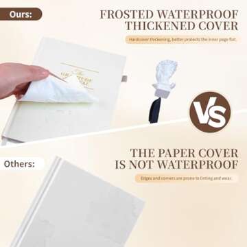 Utron Gratitude Journal, 5.5"x8.2" Journal with Prompts, Affirmation Journal with Pencil Socket, Undated Daily Gratitude Journal, Personal Organizers