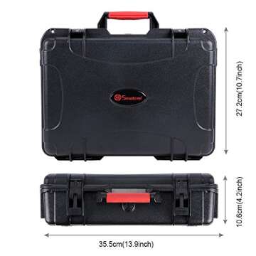 Smatree 10.2L Waterproof Carrying Case Compatible for Mavic Platinum/Pro Mavic-Fly More Combo (Not fit for Mavic 2 Pro/Zoom)