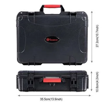 Smatree 10.2L Waterproof Carrying Case Compatible for Mavic Platinum/Pro Mavic-Fly More Combo (Not fit for Mavic 2 Pro/Zoom)