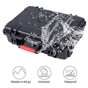 Smatree 10.2L Waterproof Carrying Case Compatible for Mavic Platinum/Pro Mavic-Fly More Combo (Not fit for Mavic 2 Pro/Zoom)