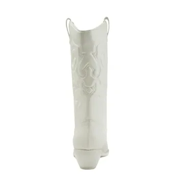 Soda Reno Women's Western Cowboy Pointed Toe Knee High Boots
