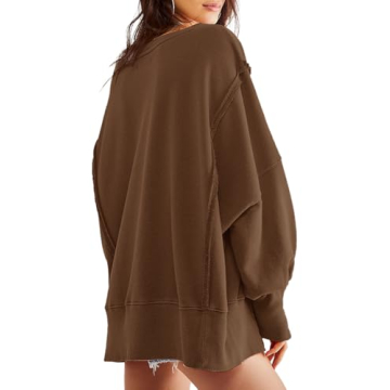 Beaully Women's Oversized Crewneck Sweatshirt Winter 2024