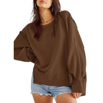 Beaully Women's Oversized Crewneck Sweatshirt Winter 2024