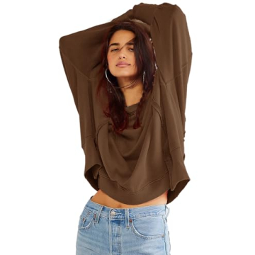 Beaully Women's Oversized Crewneck Sweatshirt Winter 2024