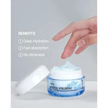 JUMISO Waterfull Hyaluronic Cream 1.69 fl.oz. / 50ml | Face Moisturizer, Hyaluronic Acid Cream for All Skin Types, Daily Deep Hydration, Mother's Day, Gift