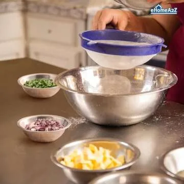 EHOMEA2Z Stainless Steel Mixing Bowls Set for Easy Storage