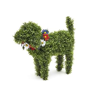Pet Garden Statue with Custom Collars for Dog Lovers