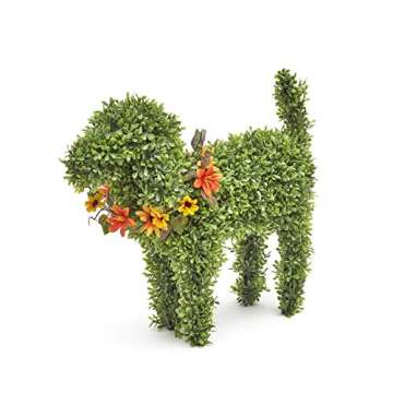 Pet Garden Statue with Custom Collars for Dog Lovers