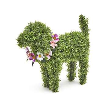 Pet Garden Statue with Custom Collars for Dog Lovers