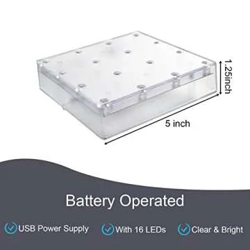 Acmee LED Vase Base Light - Perfect for Centerpieces