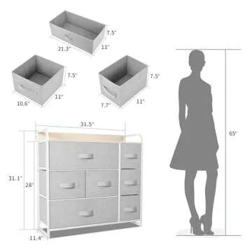 YITAHOME 7 Drawer Dresser for Stylish Storage Solutions