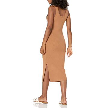 Yasmin Midi Side Slit Dress for Women - Stylish Comfort
