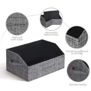 ORGMASTER Closet Organizer Bins for Stylish Storage Solutions