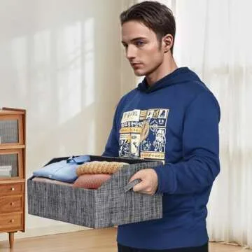 ORGMASTER Closet Organizer Bins for Stylish Storage Solutions