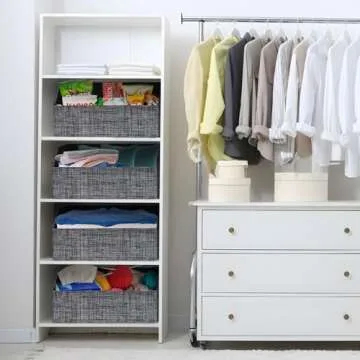 ORGMASTER Closet Organizer Bins for Stylish Storage Solutions