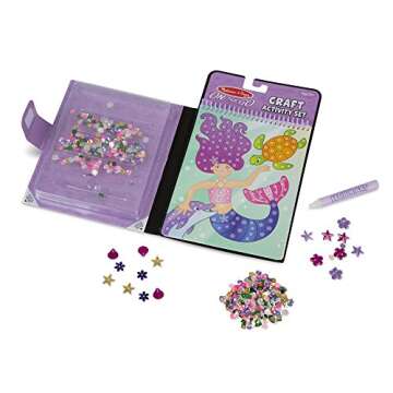 Melissa & Doug On-the-Go Crafts - Sequin Art - Mermaids