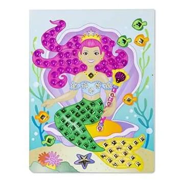 Melissa & Doug Mermaid Sequin Art Craft Kit for Kids