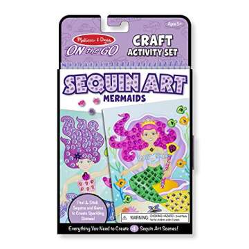 Melissa & Doug On-the-Go Crafts - Sequin Art - Mermaids