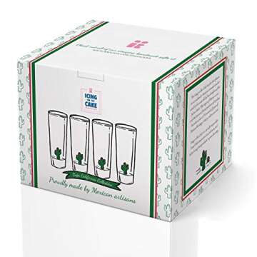 Artisanal Tequila Shot Glasses with Unique Cactus Design