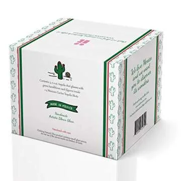 Artisanal Tequila Shot Glasses with Unique Cactus Design