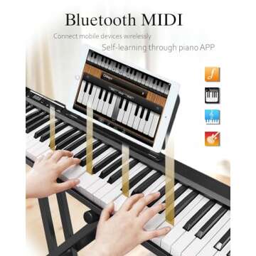 Longeye 88-Key Digital Piano for Beginners with Accessories