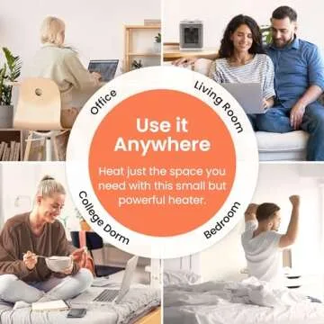 Compact Pro Breeze Electric Space Heater for Indoor Use