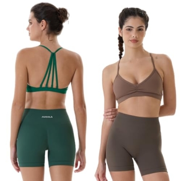 AUROLA Mercury Backless Sports Bra Women Athletic Crop Top