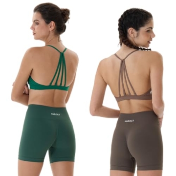 AUROLA Mercury Backless Sports Bra Women Athletic Crop Top