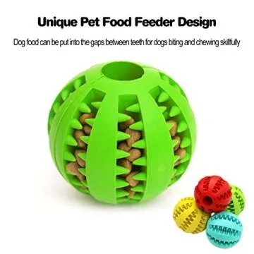Idepet Dog Toy Ball - Durable & Safe Treat Dispensing Ball