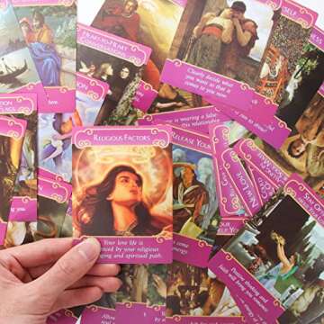 Gayrrnel Tarot Cards Set, 44 Lovers Romance Oracle Cards - Rare Doreen Virtue Angel Oracle Cards, Ideal for Learning, Daily Readings, Healing