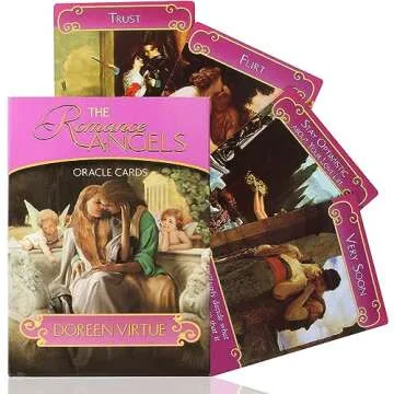 Gayrrnel Tarot Cards Set, 44 Lovers Romance Oracle Cards - Rare Doreen Virtue Angel Oracle Cards, Ideal for Learning, Daily Readings, Healing