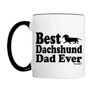 Best Dachshund Dad Ever Animal Pet Owner Dog Lover Gifts Rescue Gift Coffee Mug Tea Cup