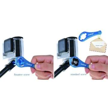 Smatree 4-in-1 Aluminum Thumbscrew Adapter for GoPro