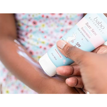 Babo Botanicals SPF50 Baby Mineral Sunscreen Lotion - Gentle, Effective, EWG Verified