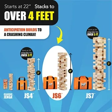 Jenga Giant - Oversized Fun Stacks Over 4 Feet