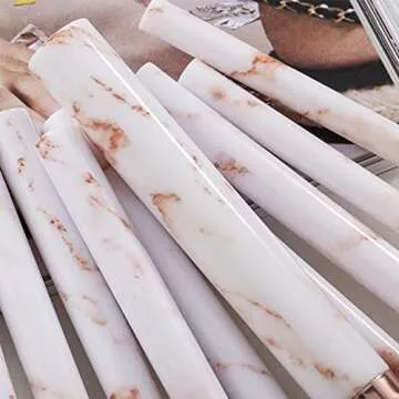 16PCs Marble Makeup Brushes Set Premium Synthetic Face Eye Lip Make Up Brush Kits for Foundation, Powder,Eyeshadow,Eyebrow,Eyelash,Eyeliner,Blending,Concealer,Contour,Highlight