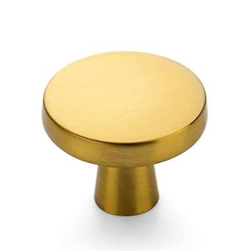 Ravinte 25 Pack Solid Brushed Brass Cabinet Knobs