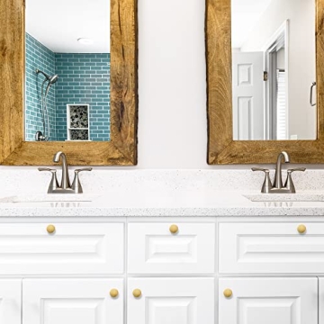 Ravinte 25 Pack Solid Brushed Brass Cabinet Knobs