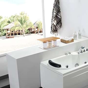 Stylish Hudson Bamboo Lidded Storage Bins Set of 4 - Organize Effortlessly