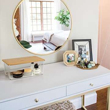 Stylish Hudson Bamboo Lidded Storage Bins Set of 4 - Organize Effortlessly