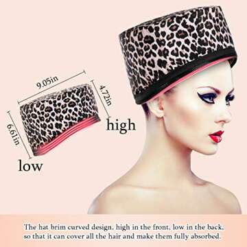 Hair Treatment Steam Cap Deep Conditioning Heat Cap Electric Heat Therapy and Thermal Spa Hair Styli...