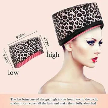 Hair Treatment Steam Cap Deep Conditioning Heat Cap Electric Heat Therapy and Thermal Spa Hair Styli...