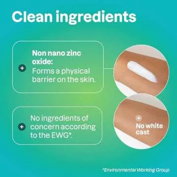 ATTITUDE Mineral Sunscreen with Zinc Oxide, SPF 30, EWG Verified, Broad Spectrum UVA/UVB Protection, Dermatologically Tested, Vegan, Unscented, 5.2 Ounces