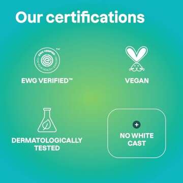 ATTITUDE Mineral Sunscreen with Zinc Oxide, SPF 30, EWG Verified, Broad Spectrum UVA/UVB Protection, Dermatologically Tested, Vegan, Unscented, 5.2 Ounces