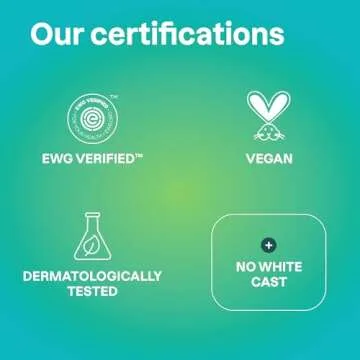 ATTITUDE Mineral Sunscreen with Zinc Oxide, SPF 30, EWG Verified, Broad Spectrum UVA/UVB Protection, Dermatologically Tested, Vegan, Unscented, 5.2 Ounces