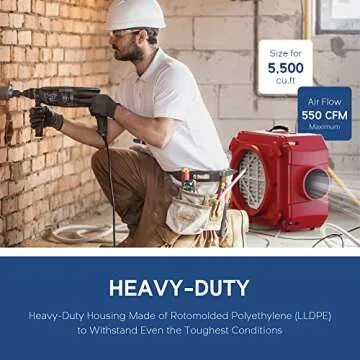 ALORAIR Air Scrubber with MERV-10 Filter and HEPA