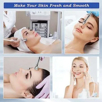 Yekavo Diamond Dermabrasion Tips Microdermabrasion Machine Accessories Dermabrasion Tool Microdermabrasion Replacements 9 Tips 3 Wands
