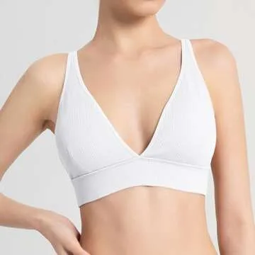 INIBUD Women’s Ribbed Cami Bra for Yoga & Comfort