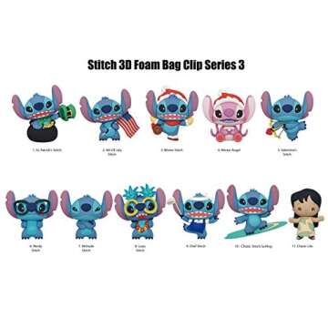 Stitch 3D Foam Bag Clip – Series 3